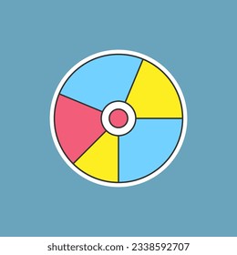 Vector of old compact disc as a storage device.