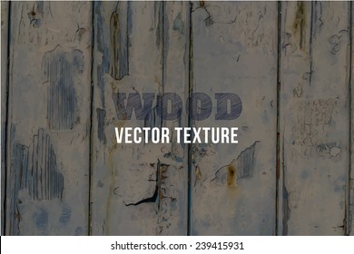 Vector old grunge wood background texture. Grunge  background of natural wood. Wood wall or table top