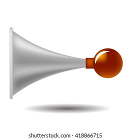 Vector Old Horn Icon Isolated