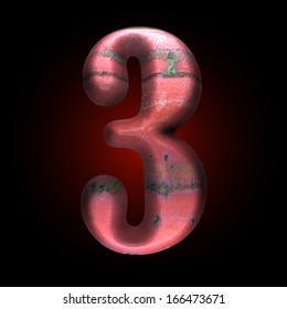 Vector old metal letter