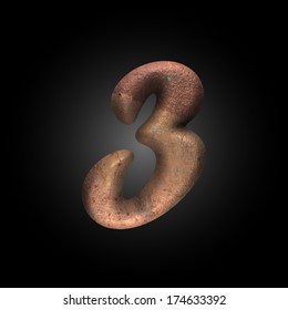 Vector old metal letter