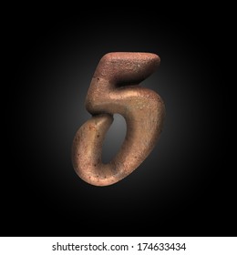Vector old metal letter