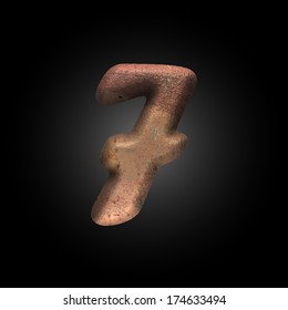 Vector old metal letter
