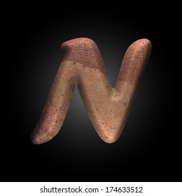 Vector old metal letter