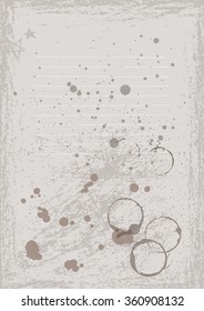 Vector old paper. Grunge texture.