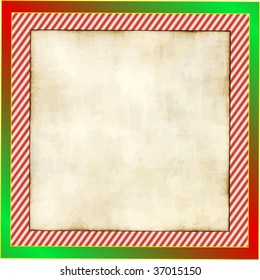 Vector Old Paper On Christmas Border Frame