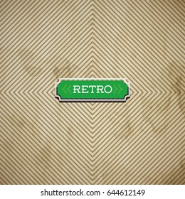 Vector old paper sheet with square geometrical pattern