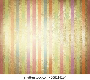Vector old paper texture with colorful stripes.