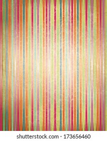 Vector old paper texture with colorful stripes. 