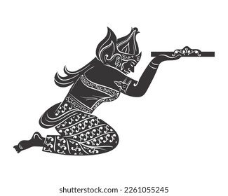 Vector old queen silhouettes design
