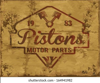 vector old school race poster.