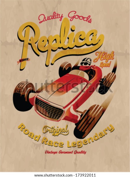 vector old school race\
poster.