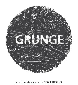 Vector old stamp.Grunge circle for design.