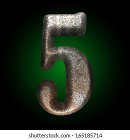 vector old stone letter