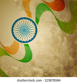 diseño de bandera indiana de estilo vectorial antiguo