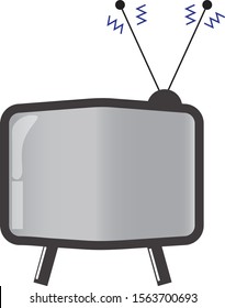 Vector Old Television Logo Concept