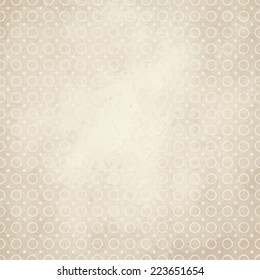 vector of old vintage paper background with circles