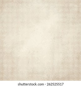 vector of old vintage paper background with flowers
