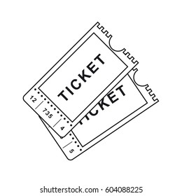 Vector old vintage ticket