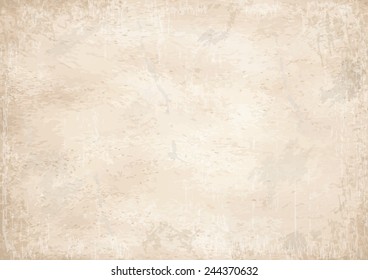 vector of old vintage yellowed paper background
