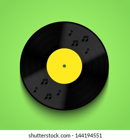 Vector Old vinyl record background. Eps10