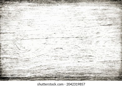 Vector old wood texture. Aged vector illustration. Template for design. Vintage grunge surface. Empty blank.