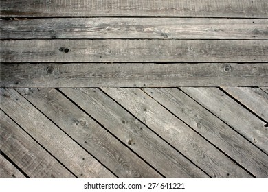Vector old wooden background