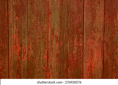 Vector old wooden background