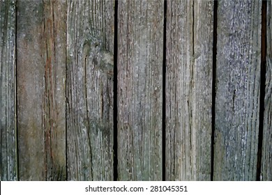 Vector old wooden background