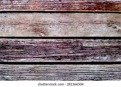 Vector old wooden background