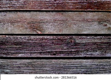 Vector old wooden background