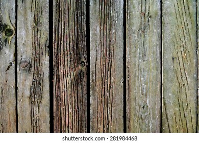 Vector old wooden background