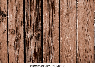 Vector old wooden background