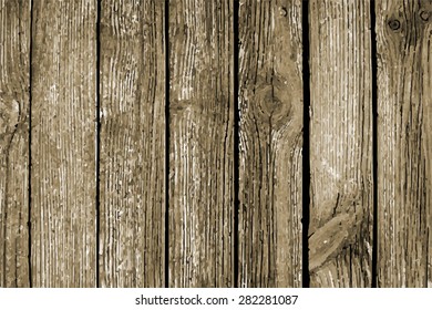 Vector old wooden background