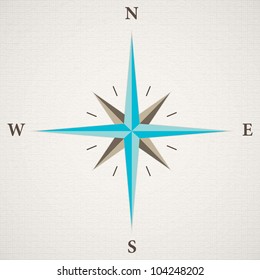 Vector oldstyle wind rose compass