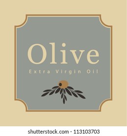  Vector Olive Branch Retro Design