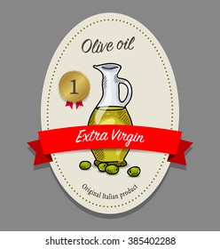 Vector Olive Oil Label