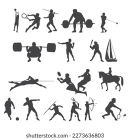 vector Olympic sports icons and Symbols