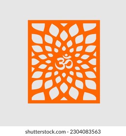 vector om jaali with a square for mandir decoration for cnc cutting
swastika, Ganesh, deep with welcome Kaman frame.