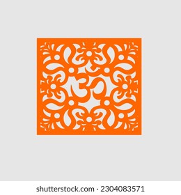 vector om jaali with a square for mandir decoration for cnc cutting
swastika, Ganesh, deep with welcome Kaman frame.
