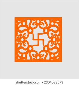 vector om jaali con un cuadrado para decoración mandir para corte cnc
esvástica, Ganesh, con el marco de bienvenida de Kaman.