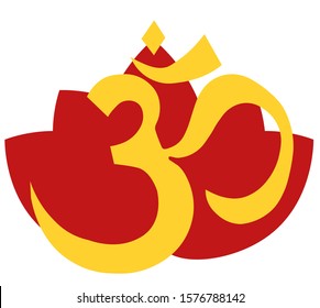 Vector Om symbol. Isolated on white background.