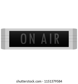 Vector on air realistic sign
