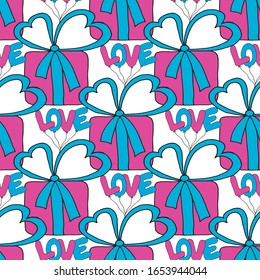Vector sobre el tema del amor. Hermoso patrón abstracto con San Valentín para el diseño decorativo. Elemento de logotipo para ilustración de boda. Diseño de época. Tarjeta de felicitación
