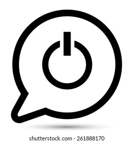 Vector on and off button. File format eps 10