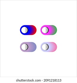 vector on and off button icon