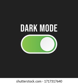 Vector On Off Switch. Dark and Light Mode Switcher for Phone Screens. Toggle Element for Mobile App, Web Design, Animation. Light and Dark Buttons.