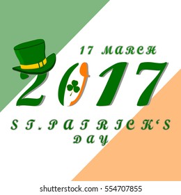 Vector on theme big colored set different types shamrock clover to Patrick day. Shamrock clover pattern consisting of collection accessory holiday Patrick day. Shamrock clover on celebrate Patrick day