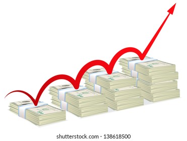 Vector it on a theme of business with cents
