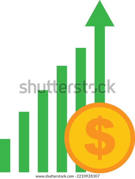 Vector On Transparent Background Graph Green Stock Vector (Royalty Free ...